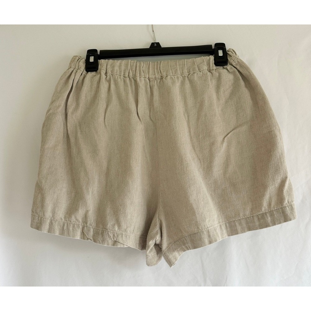Madewell Linen Blend‎ Shorts High Waist Pleated Pockets Womens Size M - Picture 2 of 6